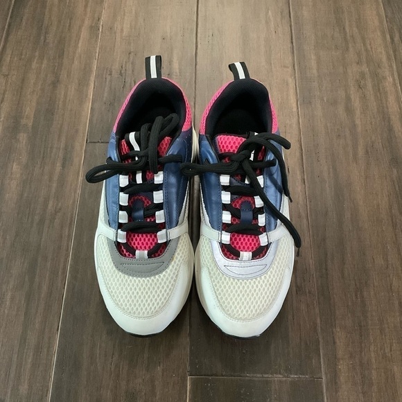 Dior B22 Technical Mesh Blue Pink White Sneakers Size 36 US 6 - Picture 1 of 9
